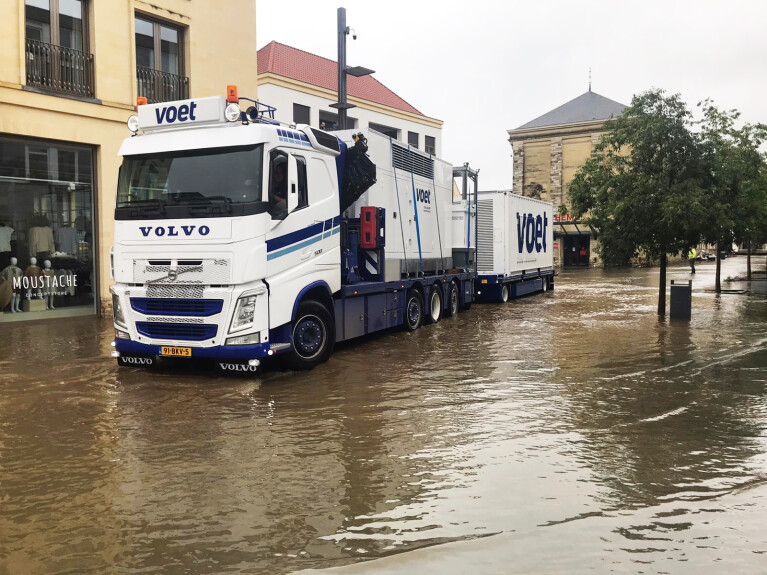 Noodstroom na overstromingen in Limburg