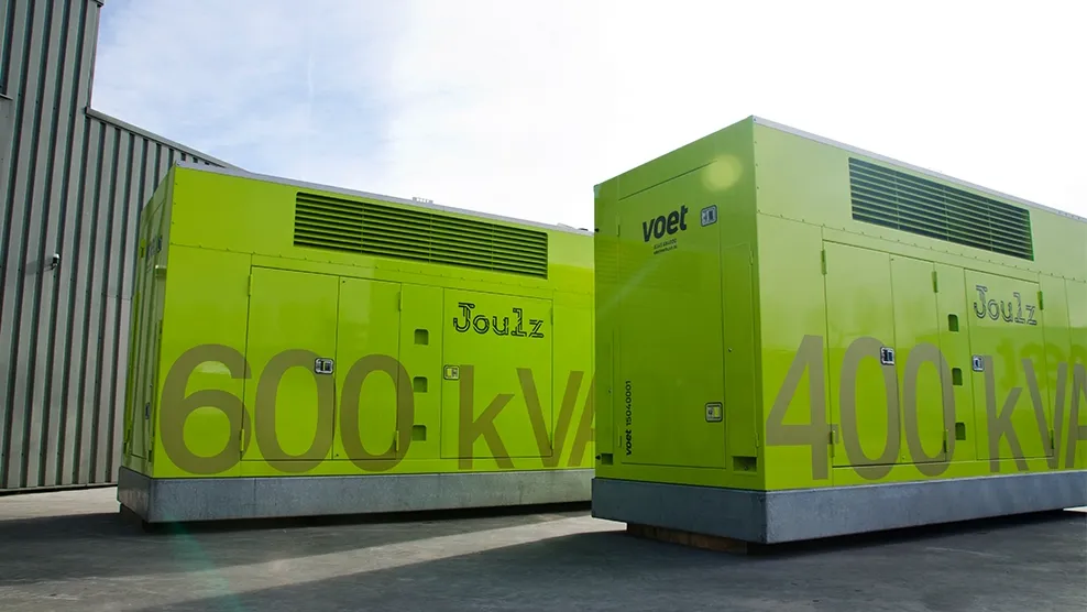 Voet energy solutions aggregaat op maat joulz