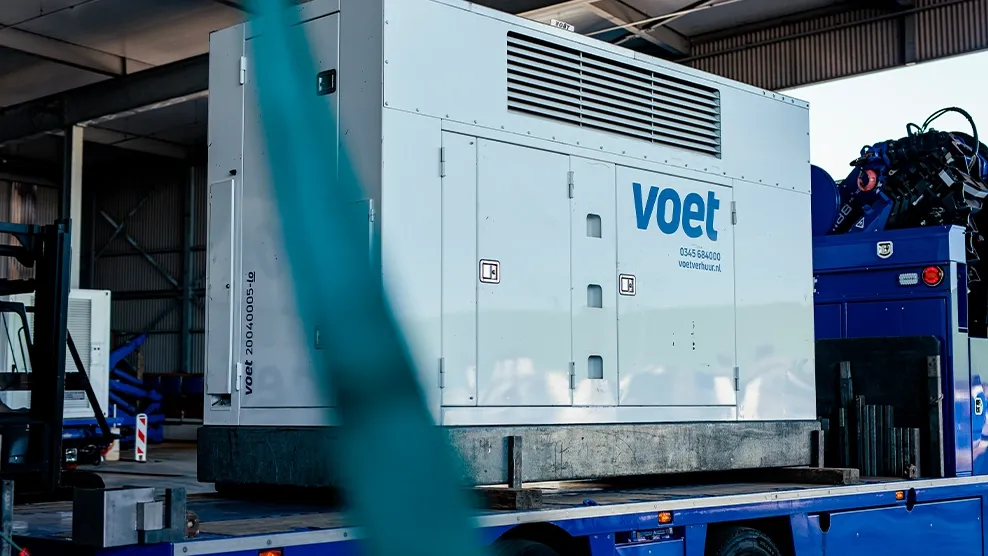 Service voet energy solutions altijd standby mobiele stroomoplossing