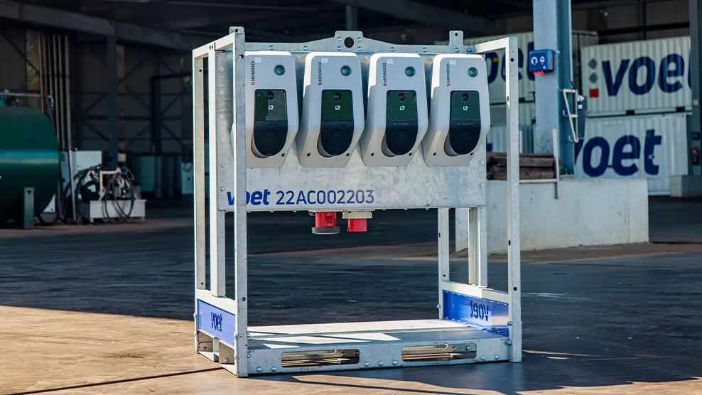 Mobiele laadpaal huren snelladers voet energy solutions