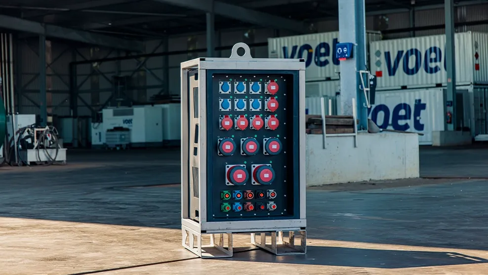 Voet Energy Solutions eventkast 400ampere verhuur toebehoren