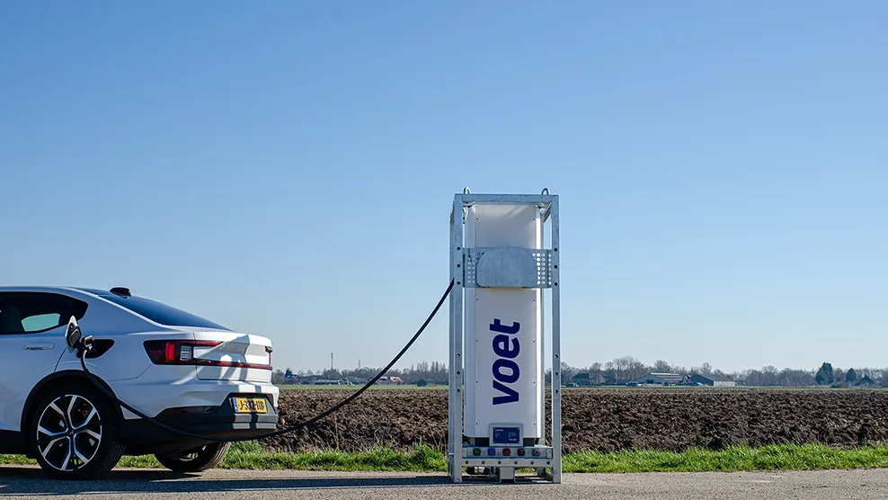 Voet energy solutions vakbeurs energie mobiele laadpaal