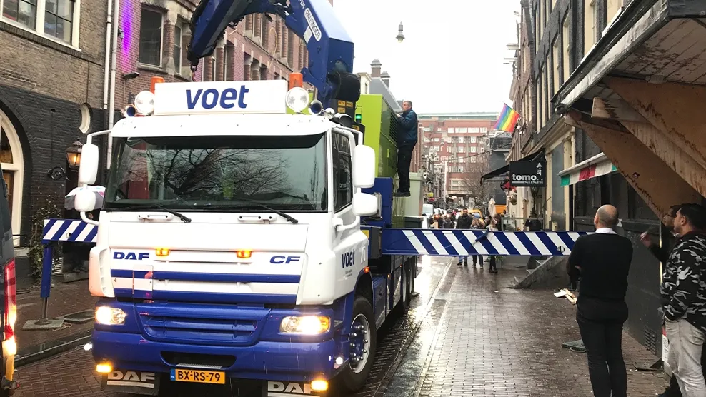 Voet energy solutions tijdelijke stroomvoorziening amsterdam stroomstoring centrum
