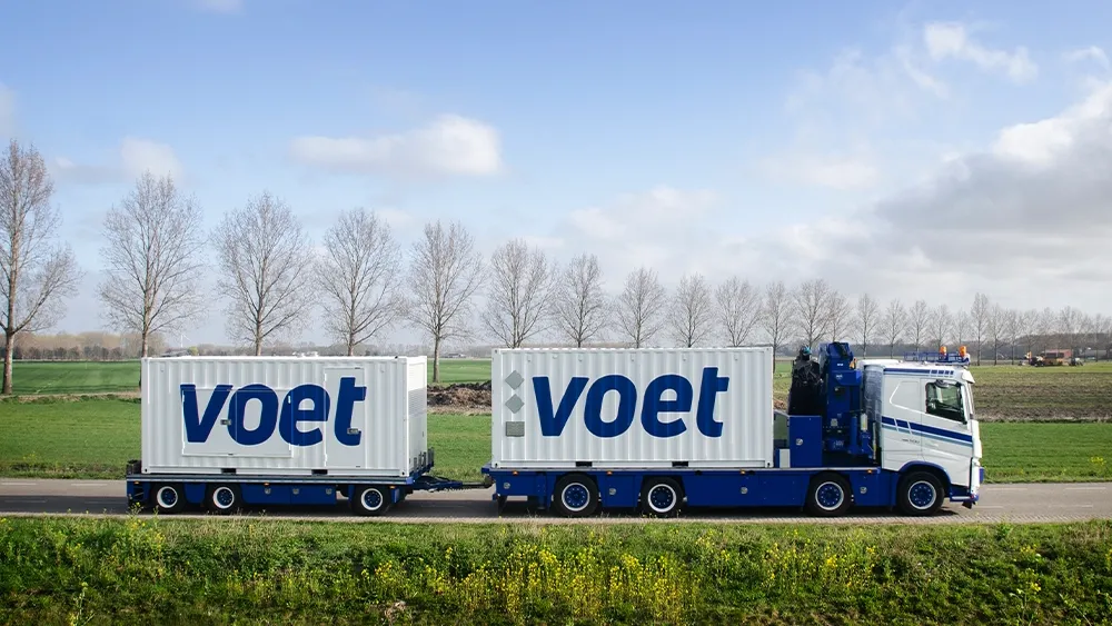 Voet energy solutions levering op locatie transport