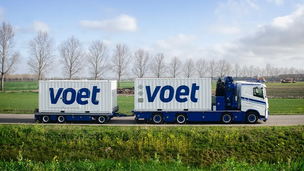 Voet energy solutions levering op locatie transport