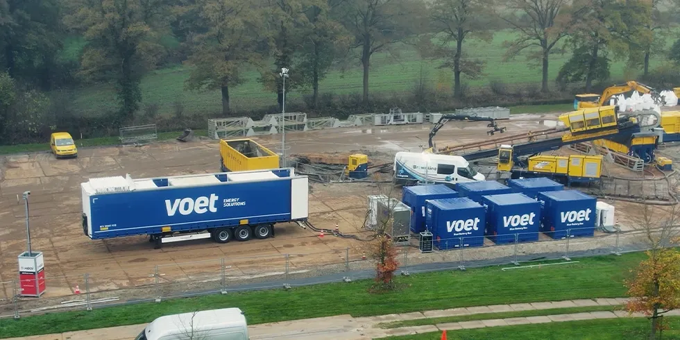 Voet energy solutions bouwplaats emissieloos boren HP