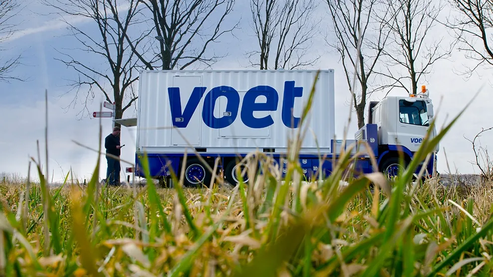 Nieuwe vrachtwagen voet energy solutions transport