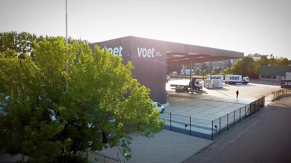 Nieuwe op en overslag voet verhuur