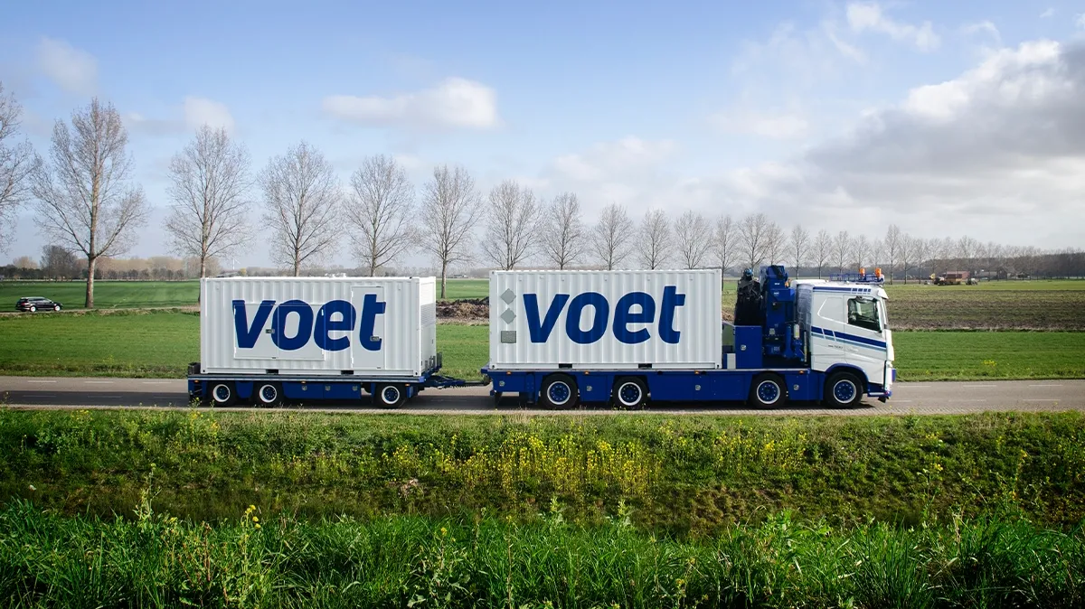 Voet energy solutions levering op locatie transport